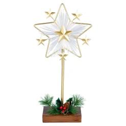 Weihnachtsdekoration·Weihnachtsbeleuchtung|Die moderne Hausfrau Stern mit Ständer „Sternenstaub“