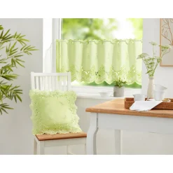 Frühlingsdekoration|Gardinen & Stores|Die moderne Hausfrau Stickgardine "Rosen"