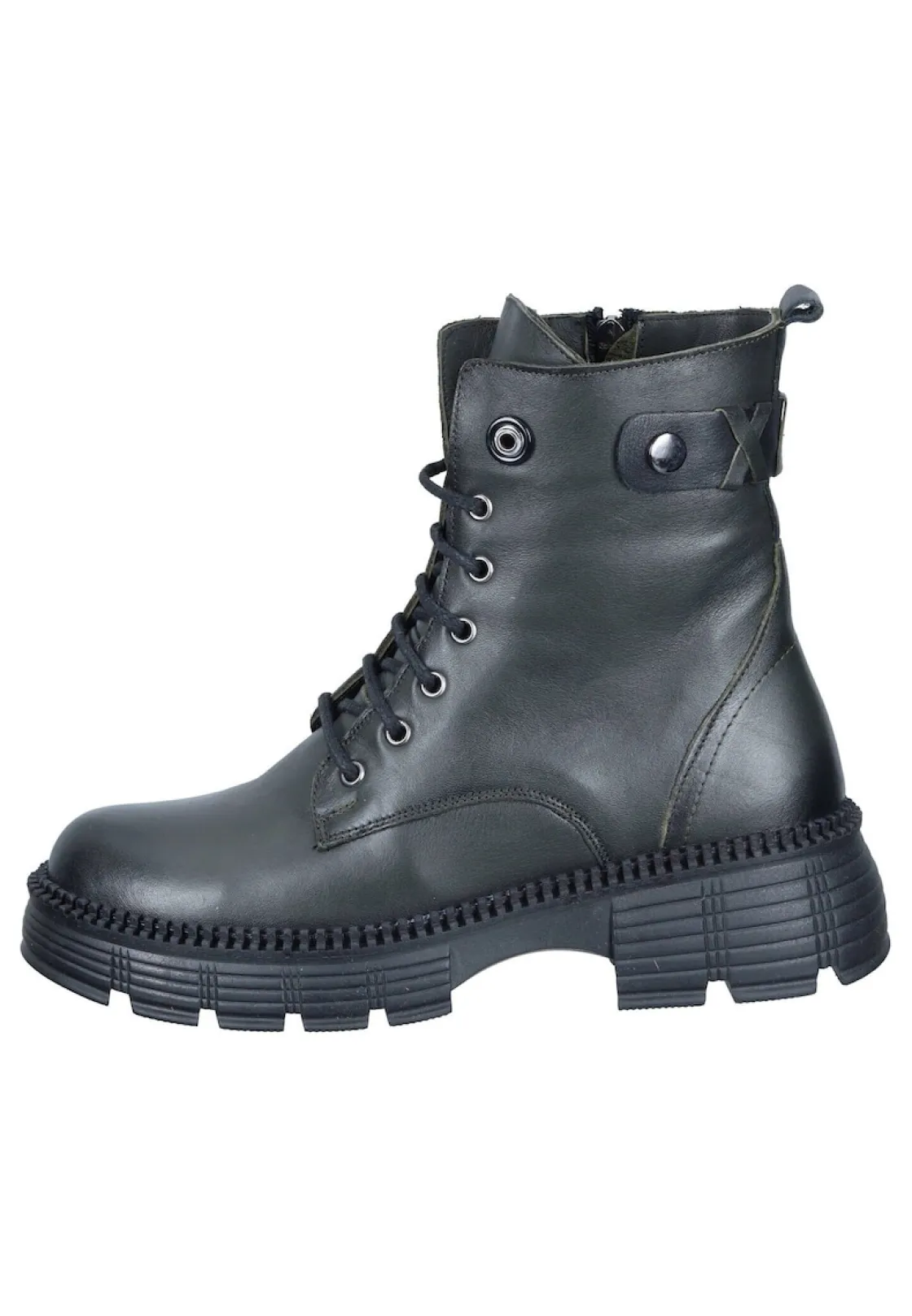 Stiefeletten|Die moderne Hausfrau Stiefeletten grün