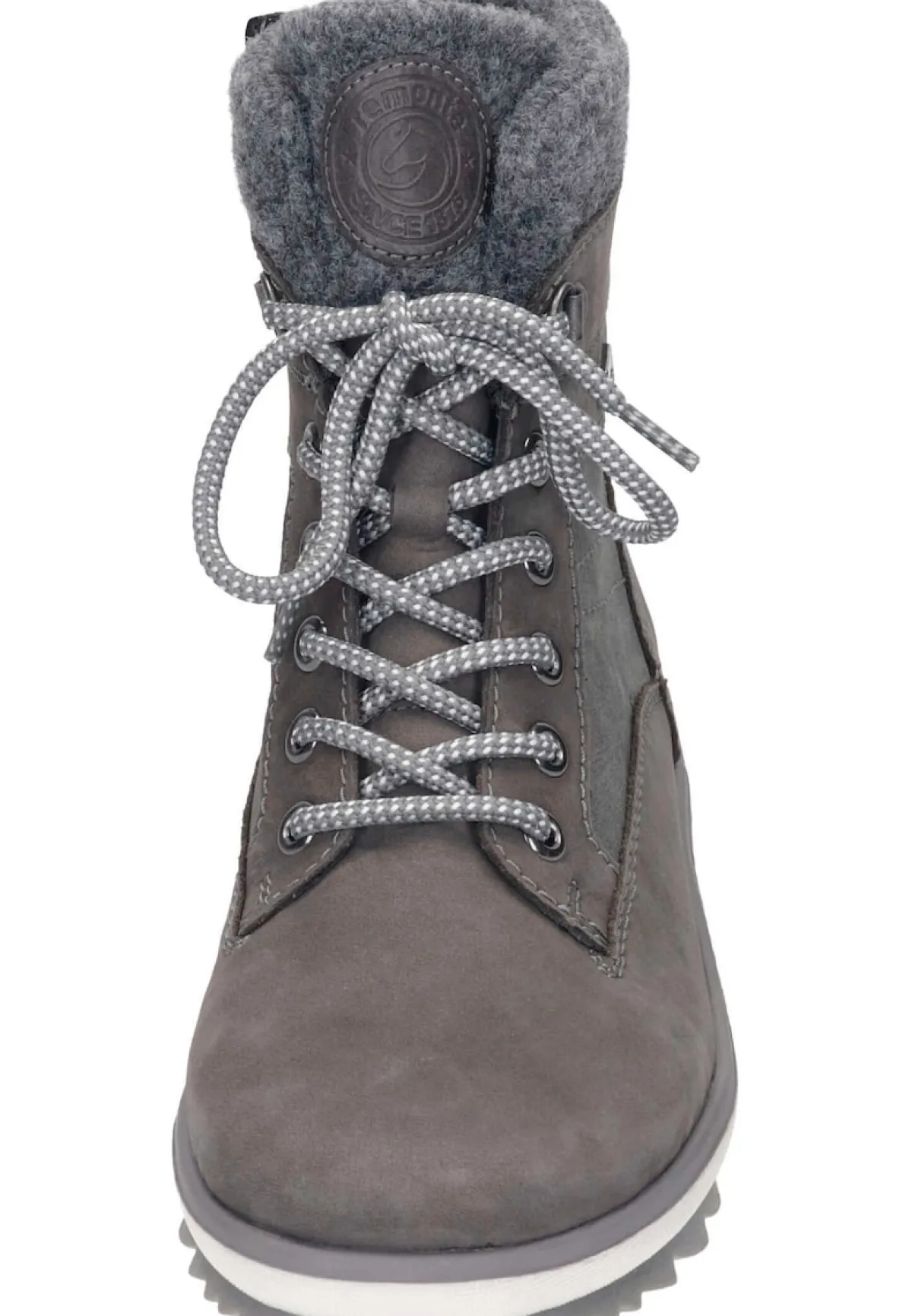 Damen Die moderne Hausfrau Stiefeletten hellgrau