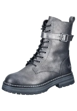 Stiefeletten|Die moderne Hausfrau Stiefeletten silber