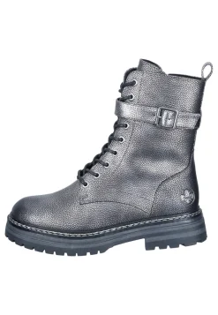 Stiefeletten|Die moderne Hausfrau Stiefeletten silber
