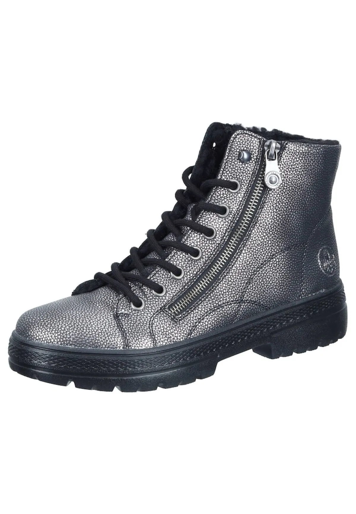 Damen Die moderne Hausfrau Stiefeletten silber