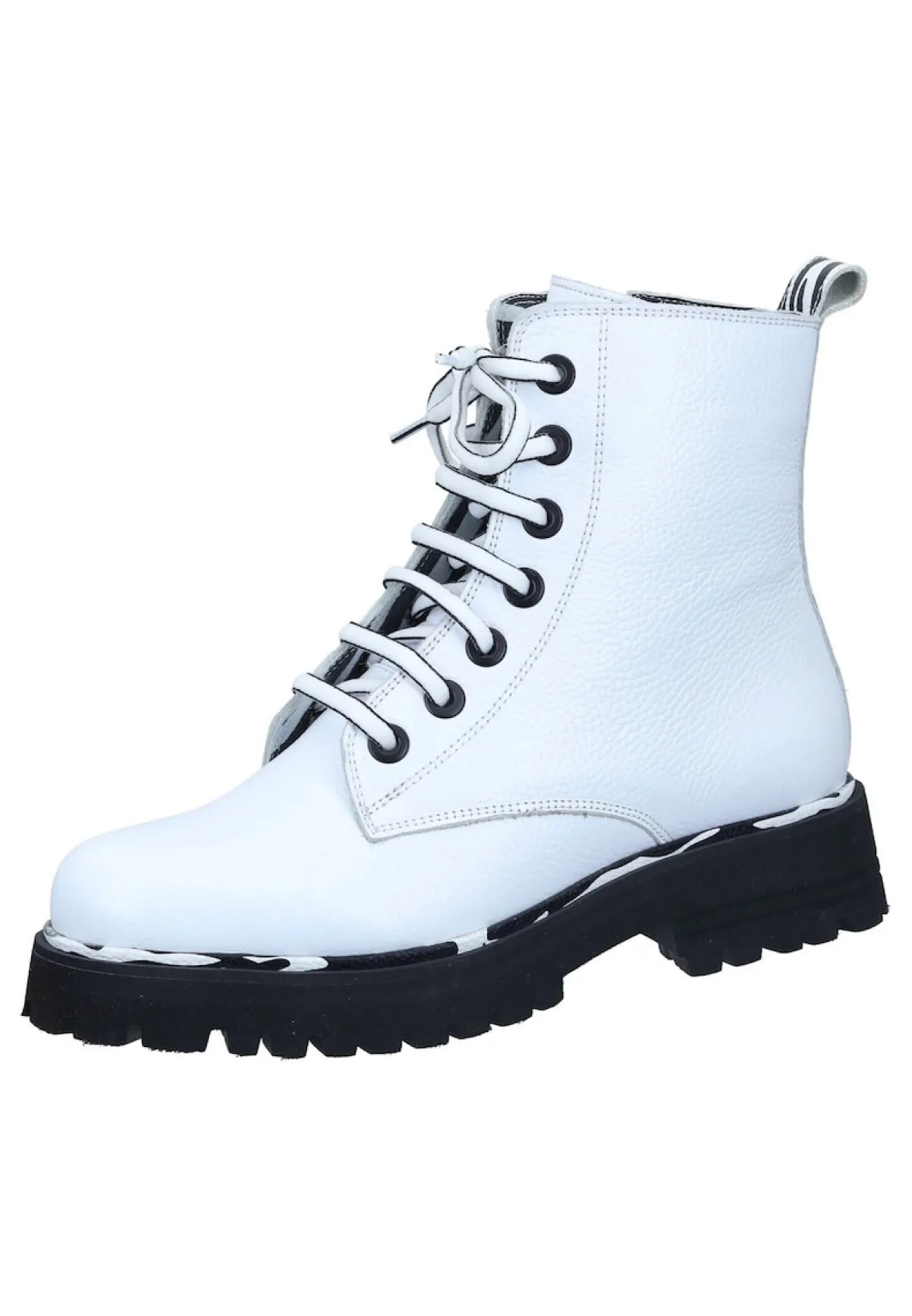 Damen Die moderne Hausfrau Stiefeletten weiß