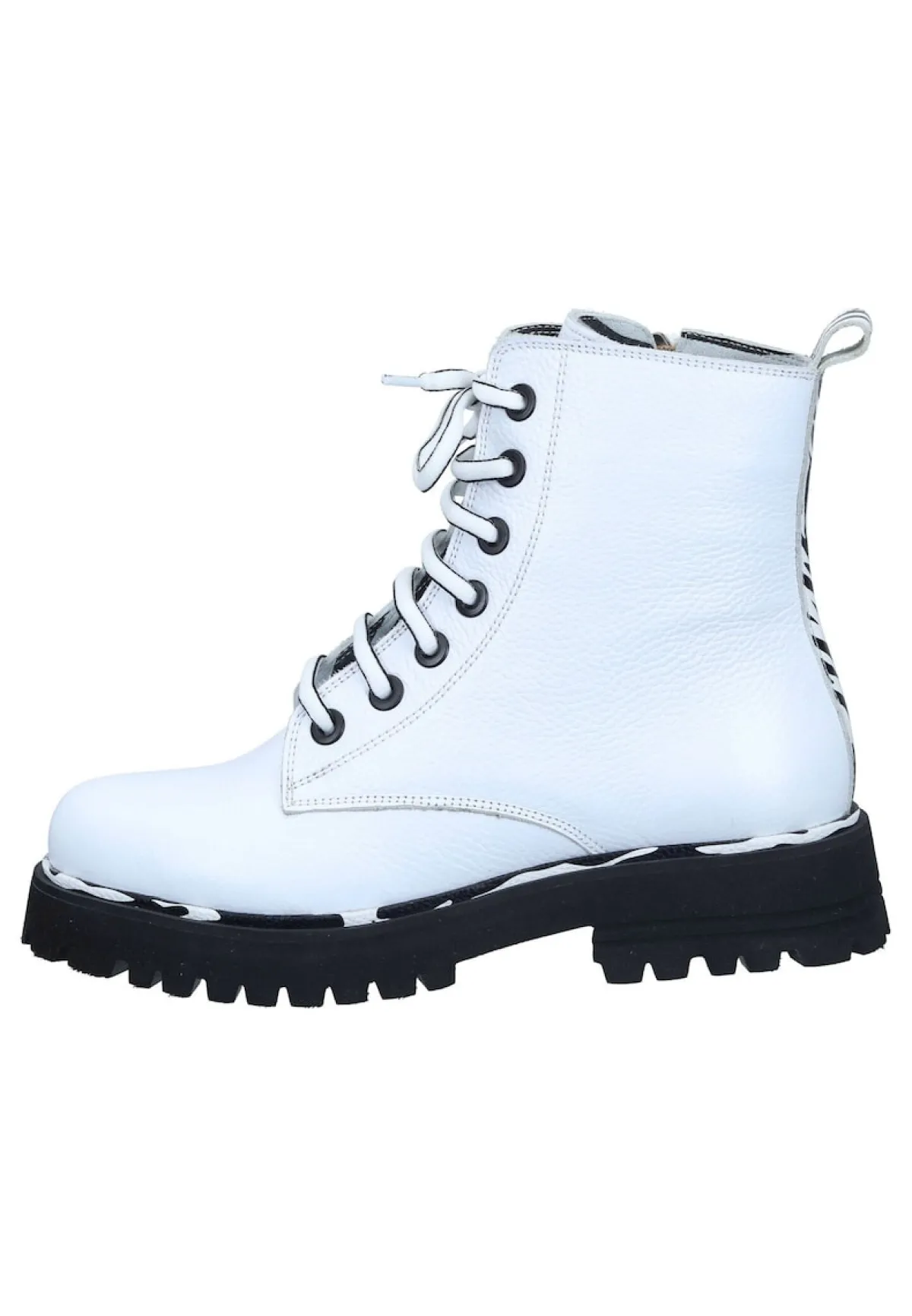 Damen Die moderne Hausfrau Stiefeletten weiß