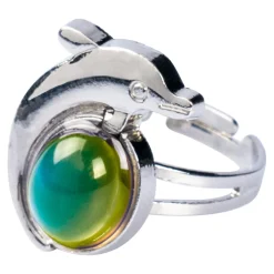 Schmuck & Uhren ·Ringe|Die moderne Hausfrau Stimmungsring „Delfin“