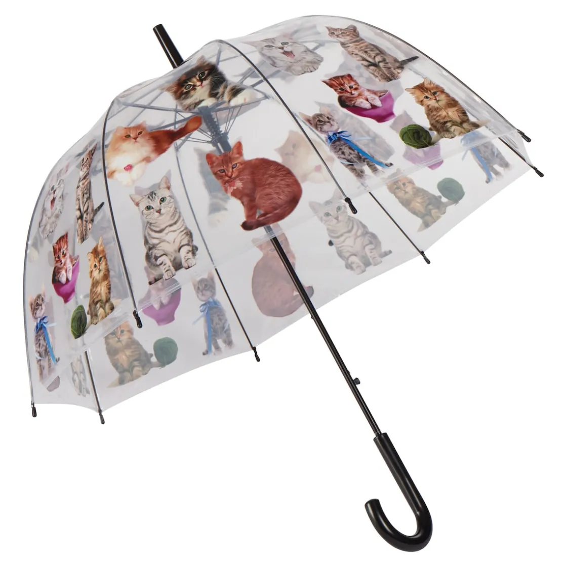 Regenschirme|Regenschirme|Die moderne Hausfrau Stockregenschirm "Katze"