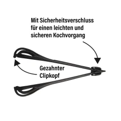 Geniale Küchenhelfer|Die moderne Hausfrau STONELINE 4 in 1 Multifunktionales Schneebesen Küchenzangen Set | 3-teilig