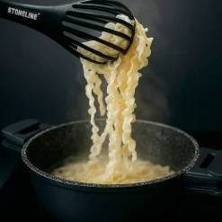 Geniale Küchenhelfer|Die moderne Hausfrau STONELINE 4 in 1 Multifunktionales Schneebesen Küchenzangen Set | 3-teilig