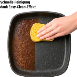 Pfannen|Die moderne Hausfrau STONELINE Back to Nature Grillpfanne 16 cm | ohne Deckel - Holzoptik