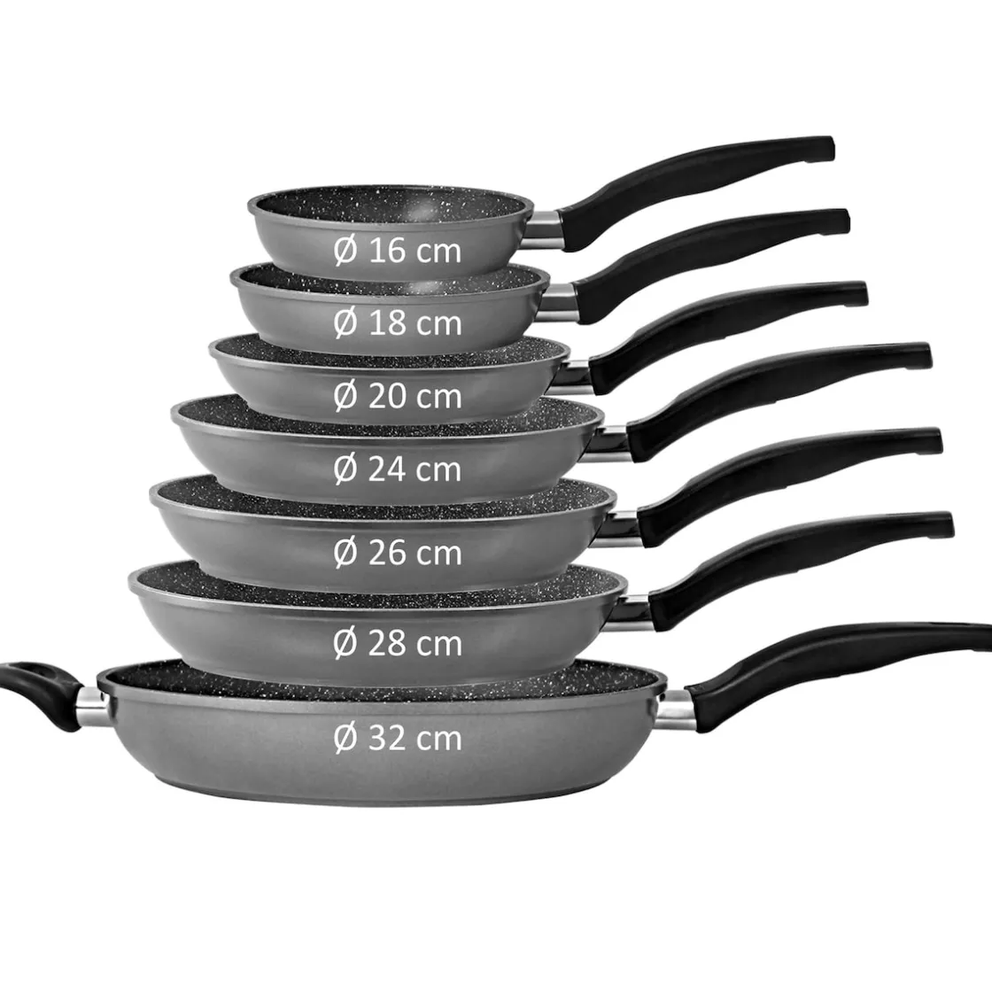 Pfannen|Die moderne Hausfrau STONELINE Bratpfanne 26 cm | mit Deckel