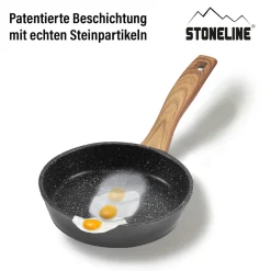 Pfannen|Die moderne Hausfrau STONELINE Bratpfanne 14 cm | ohne Deckel - Holzoptik