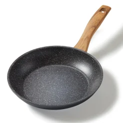 Pfannen|Die moderne Hausfrau STONELINE Bratpfanne 24 cm | ohne Deckel - Holzoptik