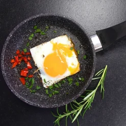 Pfannen|Die moderne Hausfrau STONELINE Bratpfanne 14 cm | ohne Deckel - Schwarz