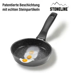 Pfannen|Die moderne Hausfrau STONELINE Bratpfanne 14 cm | ohne Deckel - Schwarz