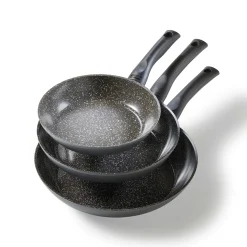 Pfannen|Die moderne Hausfrau STONELINE CERAMIC Keramik Pfannen-Set 3-teilig 20/24/28 | ohne Deckel