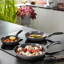 Pfannen|Die moderne Hausfrau STONELINE CERAMIC Keramik Pfannen-Set 3-teilig 20/24/28 | ohne Deckel