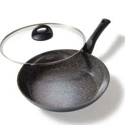 Pfannen|Die moderne Hausfrau STONELINE CERAMIC Keramik Bratpfanne 28 cm | mit Deckel