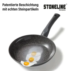 Die moderne Hausfrau STONELINE CERAMIC Keramik Bratpfanne 20 cm | ohne Deckel