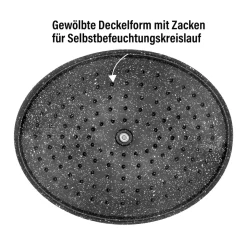 Bräter|Die moderne Hausfrau STONELINE Cocotte Bräter Oval 32x25 cm Mint | mit Deckel