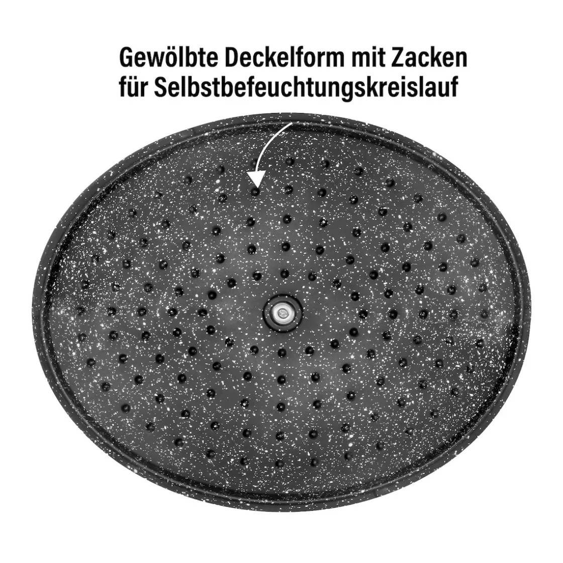 Bräter|Die moderne Hausfrau STONELINE Cocotte Bräter Oval 32x25 cm Mint | mit Deckel