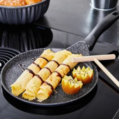 Pfannen|Die moderne Hausfrau STONELINE Crepe Pfanne 25 cm | Schwarz