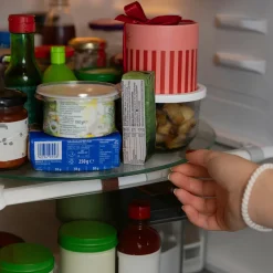 Die moderne Hausfrau STONELINE Drehbare Glas Servierplatte Tortenplatte 32 cm | Transparent