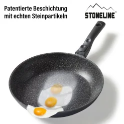 Pfannen|Die moderne Hausfrau STONELINE Flex Schmorpfanne 24 cm mit abnehmbarem Griff | ohne Deckel