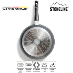 Pfannen|Die moderne Hausfrau STONELINE Flex Schmorpfanne 28 cm mit abnehmbarem Griff | ohne Deckel