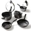 Die moderne Hausfrau STONELINE FUTURE Kochgeschirr-Set 8-teilig 18/20/24 | mit Deckeln