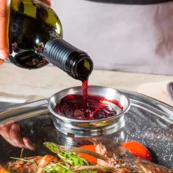 Topfdeckel|Die moderne Hausfrau STONELINE Glasdeckel Eckig 28 cm mit Aroma-Deckel | Edelstahl