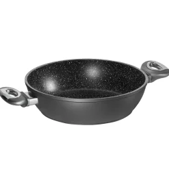 Pfannen|Die moderne Hausfrau STONELINE Gourmundo Servierpfanne 24 cm | Grau