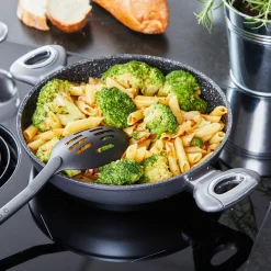 Pfannen|Die moderne Hausfrau STONELINE Gourmundo Servierpfanne 24 cm | Grau