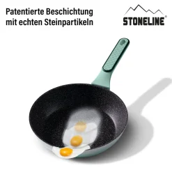 Die moderne Hausfrau STONELINE Kochgeschirr-Set 11-teilig 18/20/24 Mint | mit Deckeln