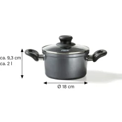 Töpfe|Die moderne Hausfrau STONELINE Kochtopf 18 cm | mit Deckel