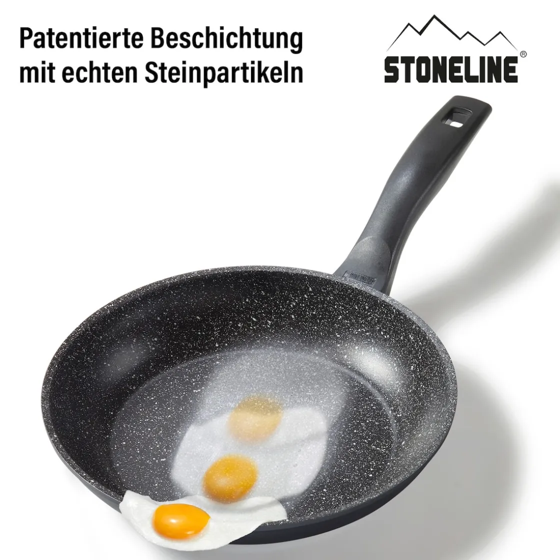 Pfannen|Die moderne Hausfrau STONELINE Made in Germany Pfannen-Set 3-teilig 20/24/28 | ohne Deckel