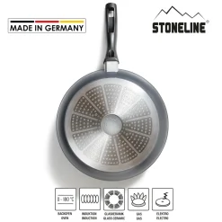Pfannen|Die moderne Hausfrau STONELINE Made in Germany Bratpfanne 28 cm | ohne Deckel