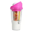 Bräter|Die moderne Hausfrau STONELINE Original CrunchCup Tragbarer Müslibecher To Go 260 + 250 ml | Pink