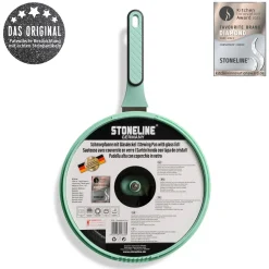 Pfannen|Die moderne Hausfrau STONELINE Schmorpfanne 28 cm Mint | mit Deckel