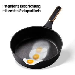 Pfannen|Die moderne Hausfrau STONELINE Schmorpfanne 28 cm Roségold | mit Deckel