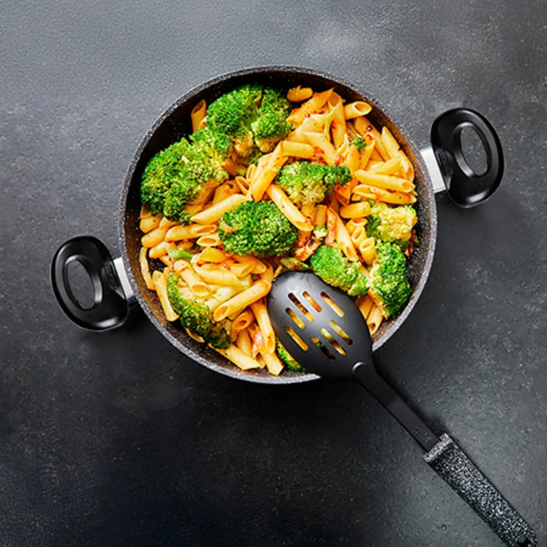 Pfannen|Die moderne Hausfrau STONELINE Servierpfanne 24 cm | Schwarz