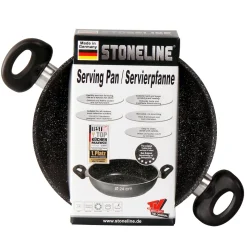 Pfannen|Die moderne Hausfrau STONELINE Servierpfanne 24 cm | Schwarz