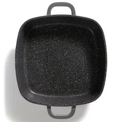 Pfannen|Die moderne Hausfrau STONELINE Servierpfanne Eckig 24 cm | mit Deckel