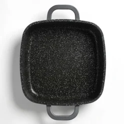 Pfannen|Die moderne Hausfrau STONELINE Servierpfanne Eckig 20 cm | mit Deckel