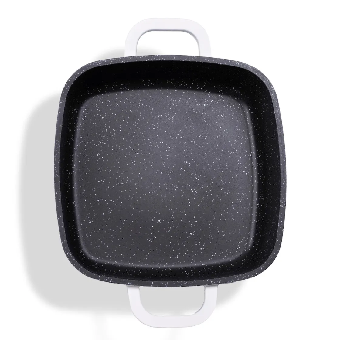 Pfannen|Die moderne Hausfrau STONELINE Servierpfanne Eckig 20 cm Creme | mit Deckel