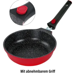 Pfannen|Die moderne Hausfrau STONELINE SMART Bratpfanne 20 cm | ohne Deckel - Rot