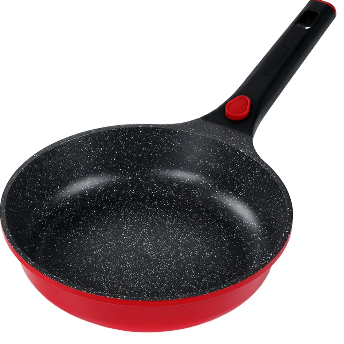 Pfannen|Die moderne Hausfrau STONELINE SMART Bratpfanne 24 cm | ohne Deckel - Rot