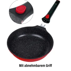 Pfannen|Die moderne Hausfrau STONELINE SMART Bratpfanne 28 cm | ohne Deckel - Rot