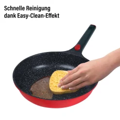 Pfannen|Die moderne Hausfrau STONELINE SMART Bratpfanne 28 cm | ohne Deckel - Rot