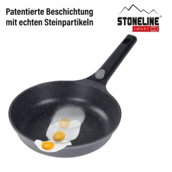 Pfannen|Die moderne Hausfrau STONELINE SMART Bratpfanne 24 cm mit abnehmbarem Griff - Grau
